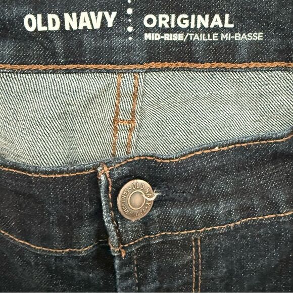 Old Navy Original Mid Rise Skinny Jeans Blue Size 12 Long Preowned EUC - Picture 3 of 6